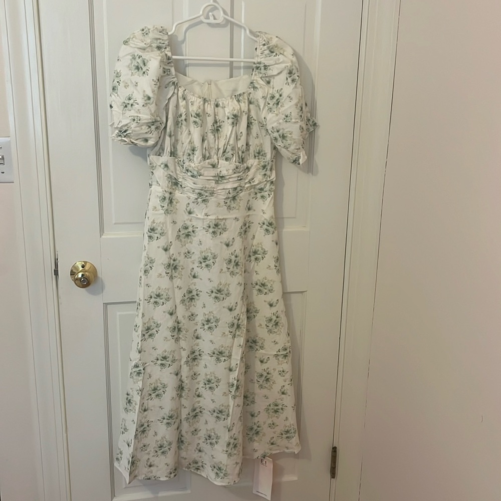Green Floral Dress
